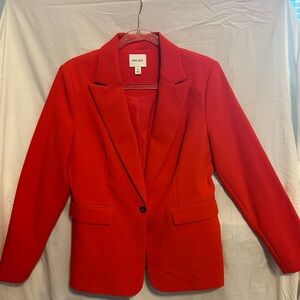 Nine West Red Blazer Professional Suit Jacket
